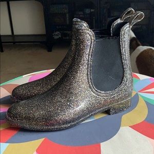 Glitter Chelsea style rain boots, EU 37/US 7